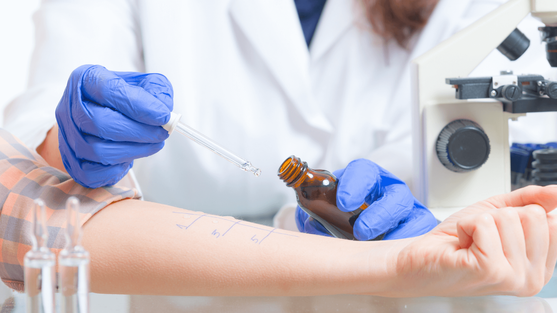 traditional skin prick food allergy test