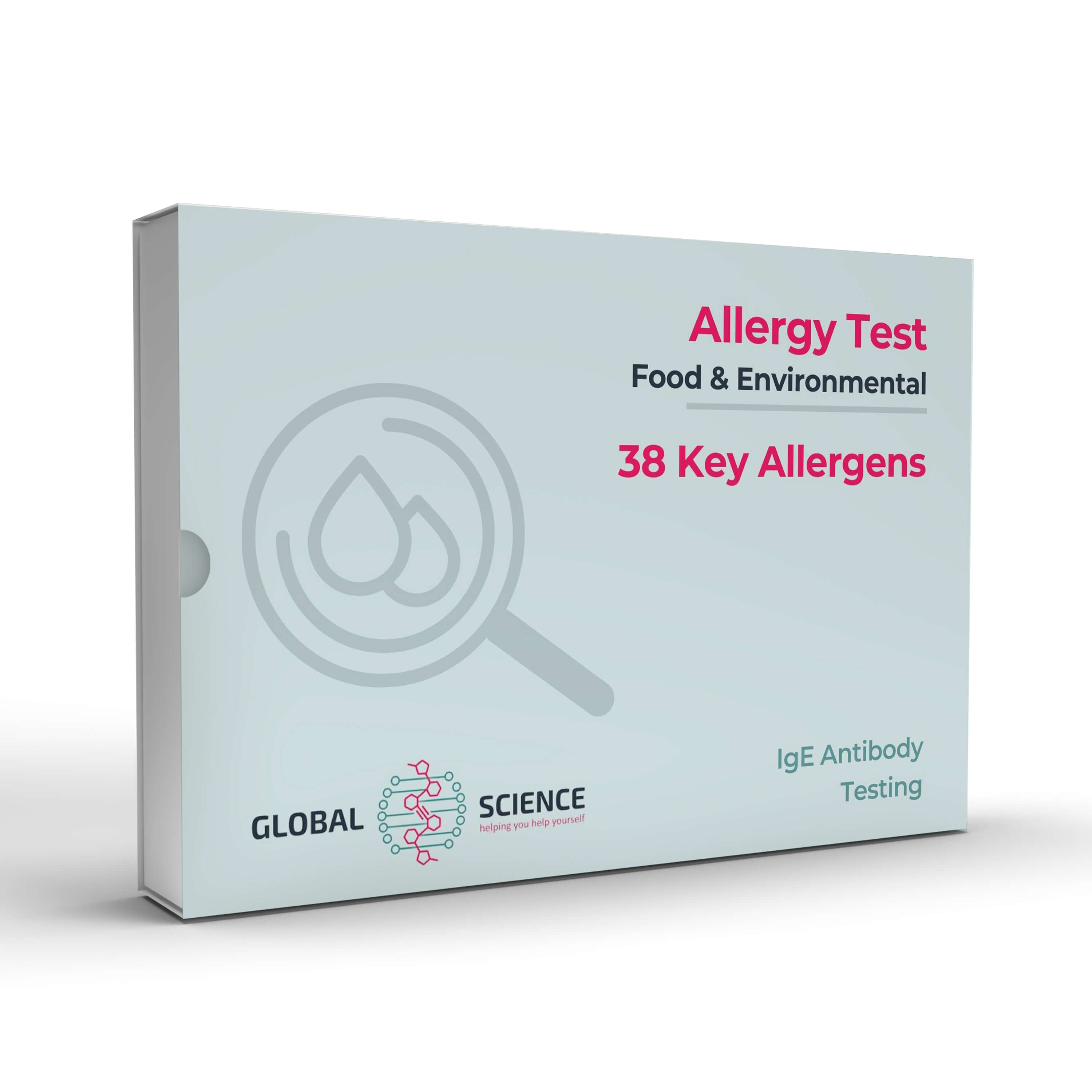 Allergy 38 Kit Mock up - Elimination diet following an allergy or intolerance test