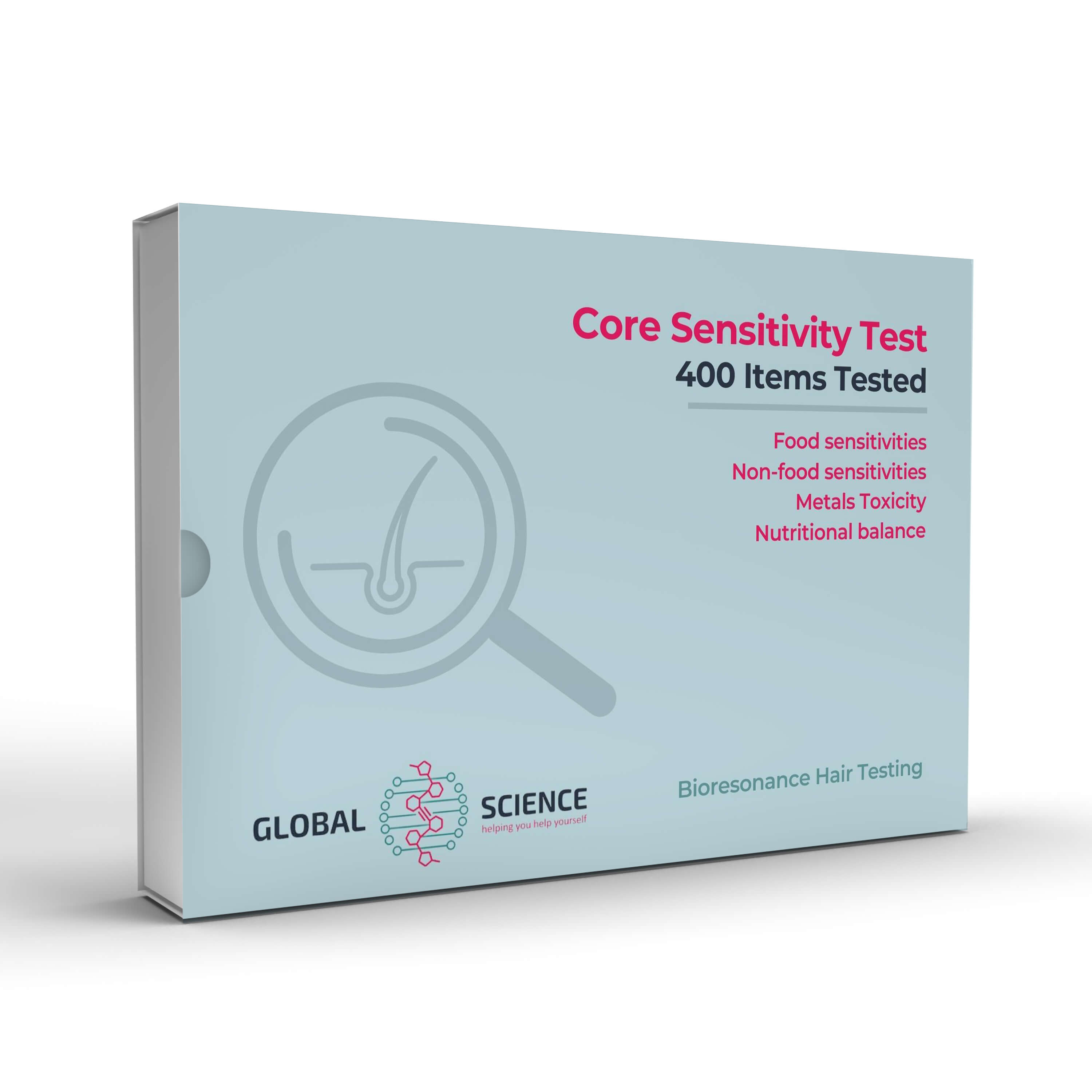 Core Sensitivity 400 Kit Mock up - Allergy, Intolerance and Bioresonance Testing Labs